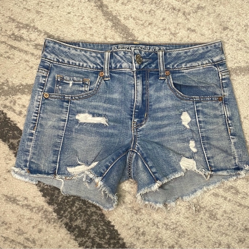 American Eagle MIDI Denim Shorts size 6